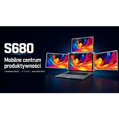 9. EXTRALINK SMART LIFE 16" Dual-Screen Monitor for 12" to 18.5" Laptops S11