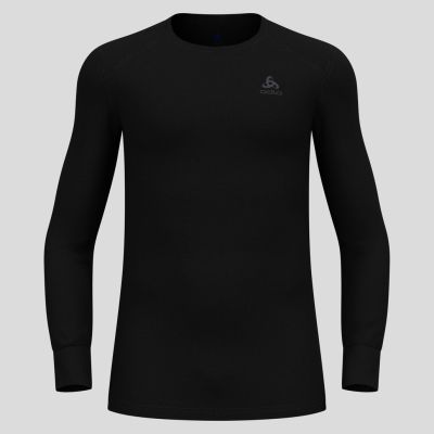 13. Men’s Odlo BL TOP Crew Neck l/s ACTIVE WARM ECO T-Shirt Size M Black