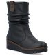 Women's insulated wedge ankle boots black Rieker X9155-00
