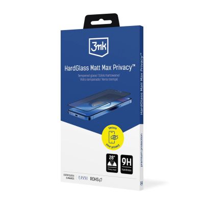 3. Tempered Glass 3mk Hardglass Matt Max Privacy for Apple iPhone 15 Pro