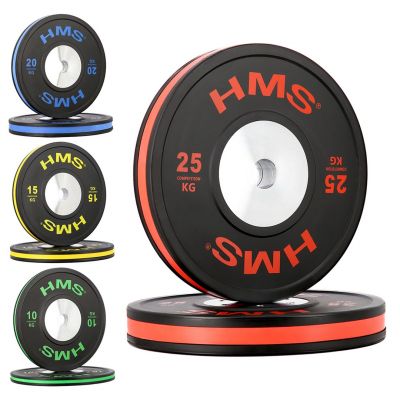 4. BTBR Set Olympic Bumper Plates - 2x (10kg, 15kg, 20kg, 25kg) HMS BTBR SET