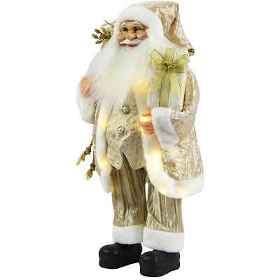8. DECORATIVE SANTA CLAUS 60CM GOLDEN LED