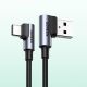 13. Ugreen 90° angled cable USB C - USB 2.0 480Mbps 3A 3m black (US176)