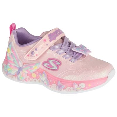 Skechers S-Lights: Butterfly Bliss 303065L-LPMT Pink, Size 31