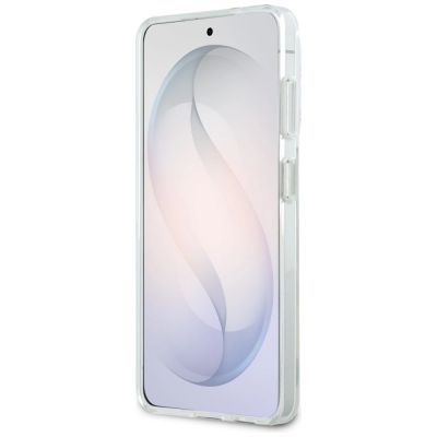 5. Karl Lagerfeld IML KC Script MagSafe Case for Samsung Galaxy S26 Plus - Transparent