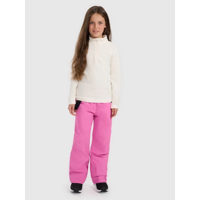 6. Girls' thermal fleece underwear (top) 4F 4FJRAW25UFLEF070-11S