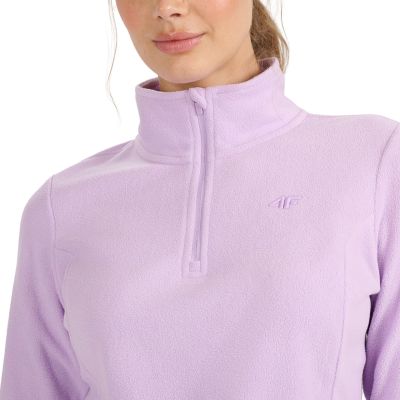 12. Women's fleece sweatshirt 4F F069 light purple 4FWAW25UFLEF069 52S