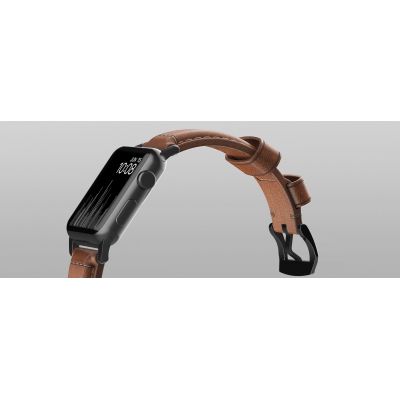 13. Nomad NM1A4RBT00 Smart Personal Accessory Band Brown Leather