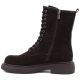 7. Women's leather ankle boots, suede, chocolate Big Star UU274612