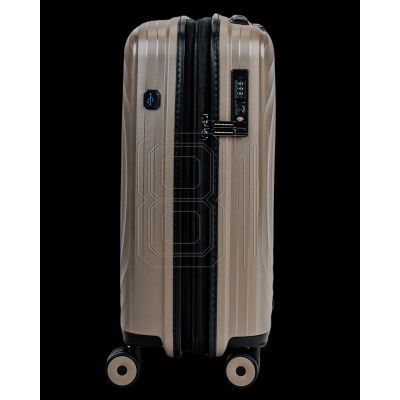 7. SwissBags Echo 55 cm 17782 champagne cabin suitcase