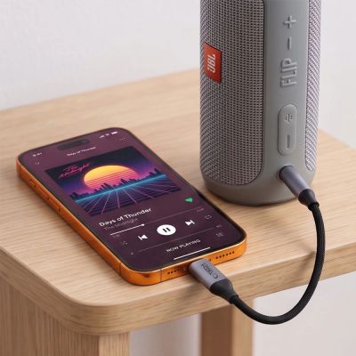 5. Tech-Protect Ultraboost USB-C to Mini Jack 3.5mm DAC adapter - dark gray