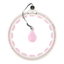 HMS HHW06 hula hoop with studs, weight and counter, pink