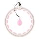 HMS HHW06 hula hoop with studs, weight and counter, pink