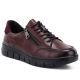 2. Women's leather platform shoes in burgundy Vinceza 133130