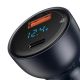 4. Baseus USB / USB Type C car charger 65 W 5 A SCP Quick Charge 4.0+ Power Delivery 3.0 LCD screen gray (CCKX-C0G)