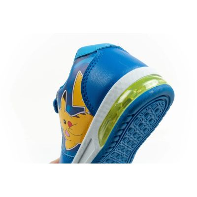 7. Leomil children's sports shoes Pokemon sneakers lightweight with velcro LED blue