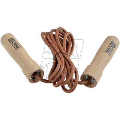 11. Leather skipping rope PROFIT DROP DK 1019