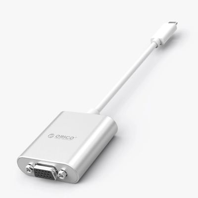 12. Orico PTAV USB-C - VGA adapter and 3.5 mm Full HD mini jack 0.15 m - silver