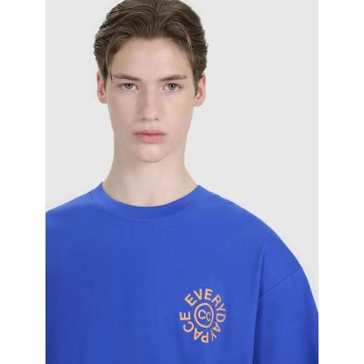 3. Men's oversize printed T-shirt 4F 4FWSS25TTSHM1979-36S