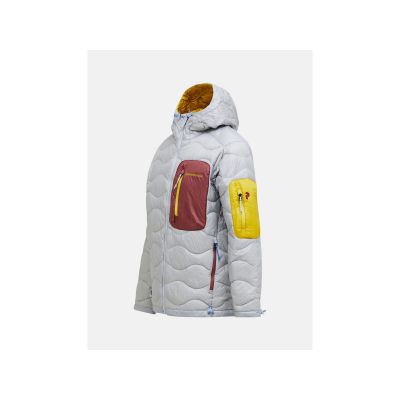 2. Men's down jacket PEAK PERFORMANCE M Helium Utility Down Hood Jacket color gray