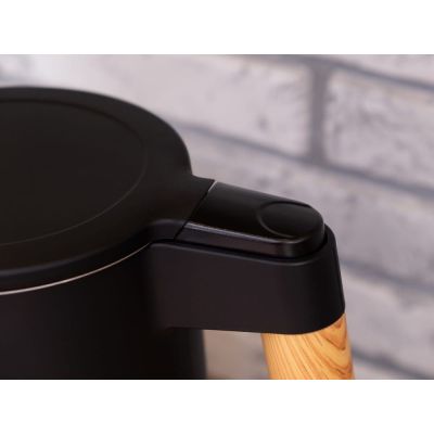 12. ELDOM CORDLESS KETTLE WITH TEMPERATURE REGULATION C550 BLACK 5 STORED PROGRAMS: 40, 70, 80, 90, 100°C (PLASTIC + STAINLESS STEEL)