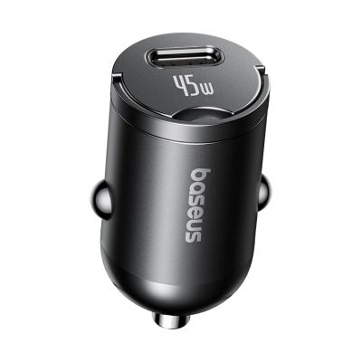 Baseus PrimeTrip VP2 45W USB-C Car Charger with 60W USB-C to USB-C 1m Cable - Black