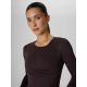 3. Women's training longsleeve slim quick-drying 4F 4FRAW26TFLOF0733-80S