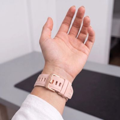 6. Tech-Protect Silicone Strap for Garmin Fenix 5S / 5S Plus / 6S / 6S Pro / 7S / 8 / 9 / 9 Pro (43 mm) – Pink