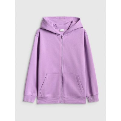 7. Girls' loose sweatshirt with hood 4F 4FJRSS26TSWSF2715-51S