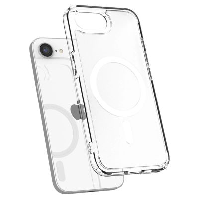 6. Spigen Ultra Hybrid MagSafe Case for iPhone 16e / 17e - White, Translucent
