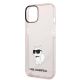 6. Karl Lagerfeld Ikonik Choupette case for iPhone 14 - pink