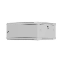 LANBERG WALL-HUNG RACK CABINET 19" 4U 600X600 GRAY METAL DOOR (FLAT PACK)