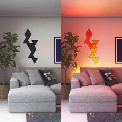 4. Nanoleaf Shapes Black Mini Triangles Expansion Pack (10 panels)