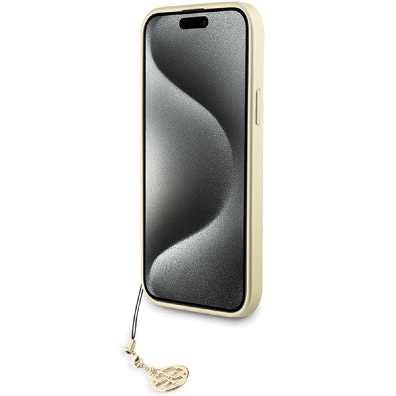5. Guess 4G Charms Collection case for iPhone 15 Pro Max - gray