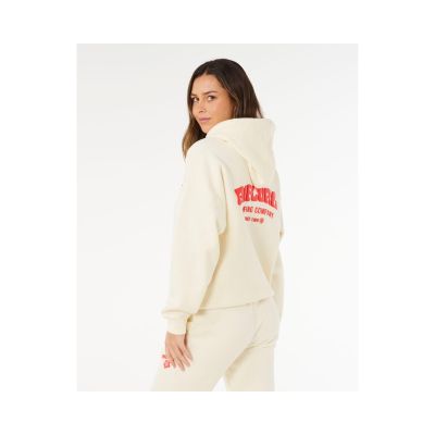 3. Women's RIP CURL Surf Puff Heritage Hoodie Beige