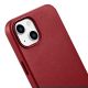 9. iCarer Case Leather case cover made of natural leather for iPhone 14 Plus red (compatible with MagSafe)