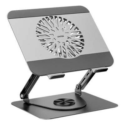2. UNITEK OT1098AGY01 laptop stand Notebook and tablet stand Silver 43.9 cm (17.3")