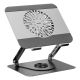 2. UNITEK OT1098AGY01 laptop stand Notebook and tablet stand Silver 43.9 cm (17.3")