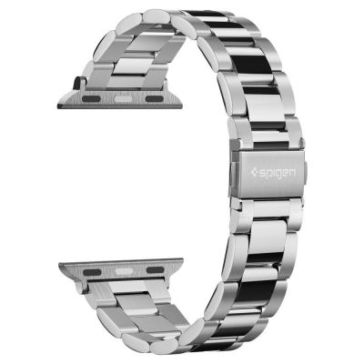 6. Spigen Modern Fit Band for Apple Watch 4/5/6/7/8/SE (38/40/41 mm) - Silver