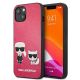 Karl Lagerfeld Ikonik Karl&Choupette iPhone 13 mini case - fuchsia