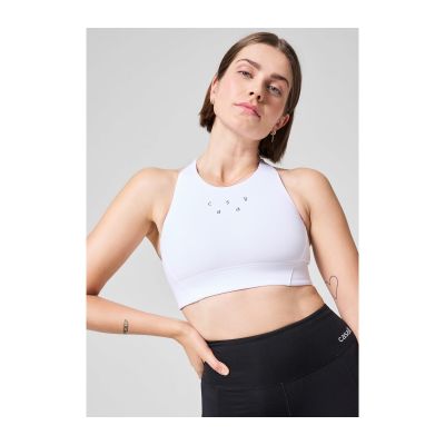 4. CASALL Iconic Longline Sports Bra White