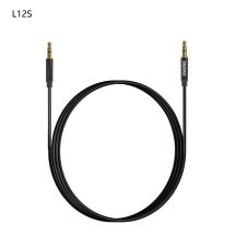 Dudao L12S AUX cable mini jack 3.5mm 1m 3-pole stereo - black