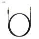 Dudao L12S AUX cable mini jack 3.5mm 1m 3-pole stereo - black