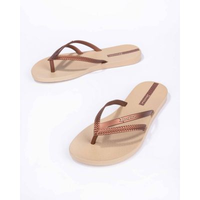 4. Ipanema Bossa Fem women's summer beach flip-flops beige (82067-21975)