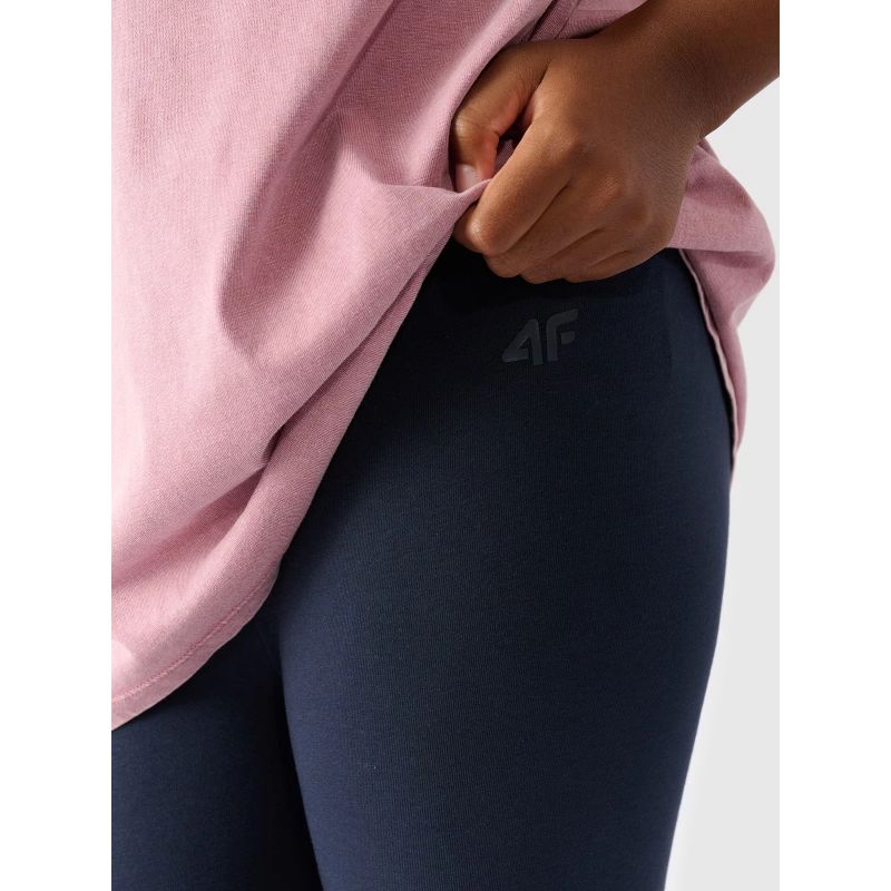 3. Girls' knitted leggings 4F Junior 4FJWMM00TTIGF178-31S