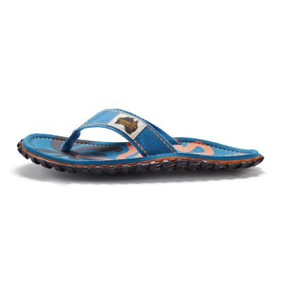 5. Gumbies unisex flip-flops ISLANDER FLIP-FLOP BLUE PALMETTO