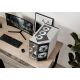 4. APNX V1 Case, Midi-Tower, ATX, Tempered Glass, Black and White