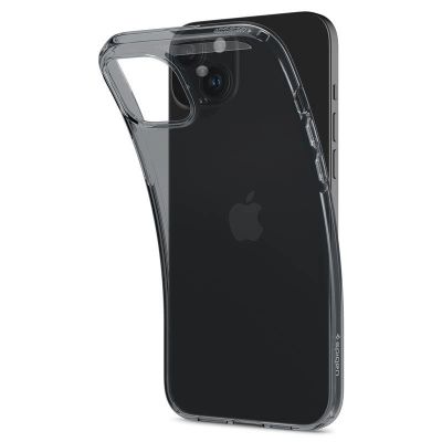 12. Spigen Crystal Flex iPhone 15 Plus Case - Gray-Transparent