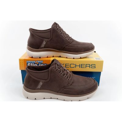 9. Skechers Men’s Summits Siegul Slip-ins Insulated Brown Shoes