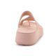 5. CROCS GETAWAY PLATFORM TOE LOOP IN PINK CARAMEL 210834-7AF